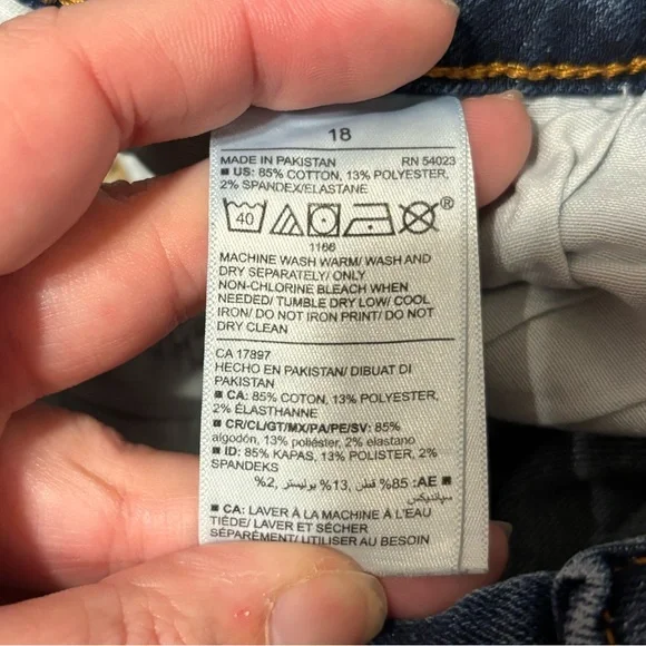 Mid-Rise Rockstar Super-Skinny Distressed Jeans for Women - Picture 6 of 6